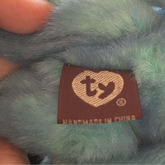 NWT Ty Blue and Green Stuffed Bear - Picture 5 of 6